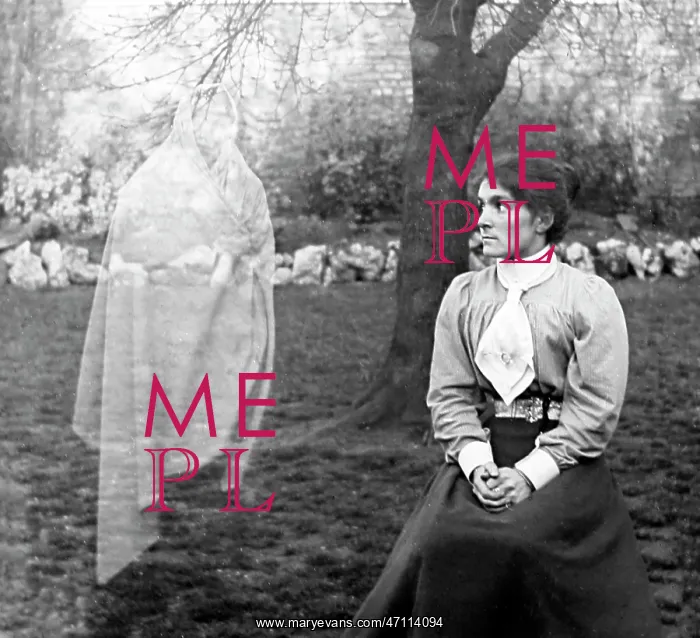  : A double-exposure photograph creating a ghost illusion