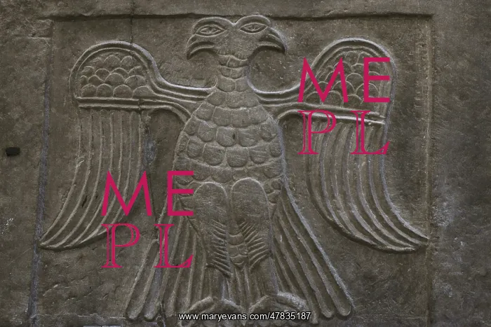 : Double-headed eagle. Relief on a facing slab : Double-headed eagle. Relief on a facing slab