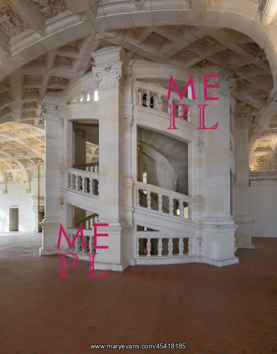 : Double helix staircase, Chateau de Chambord : Double helix staircase, Chateau de Chambord