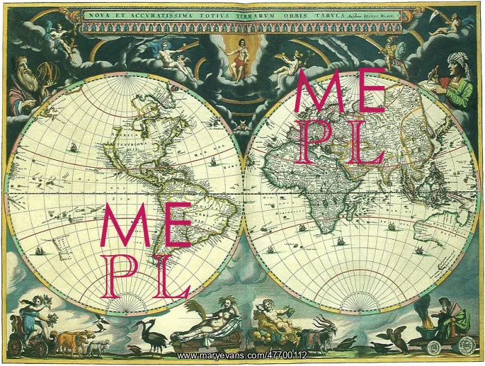 : Double Hemisphere Map 1662 : Double Hemisphere Map 1662