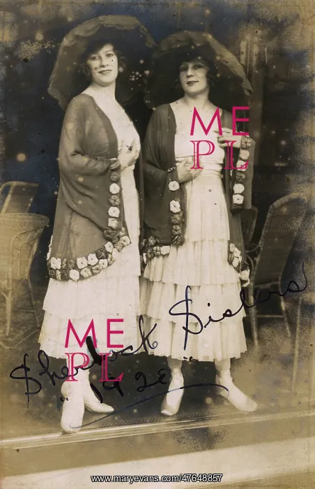 : Double portrait, the Sherlock Sisters : Double portrait, the Sherlock Sisters