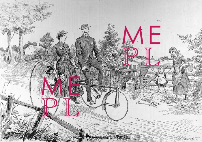 : A Double-Seated Tricycle 1885 : A Double-Seated Tricycle 1885