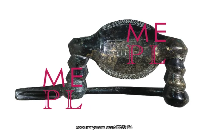 : Double springed fibula. Iron Age. Decorative : Double springed fibula. Iron Age. Decorative