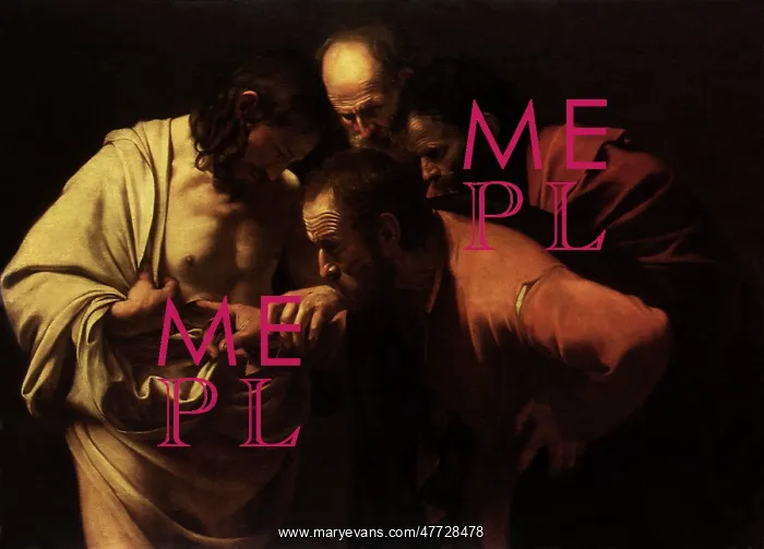 : Doubting Thomas, by Caravaggio : Doubting Thomas, by Caravaggio