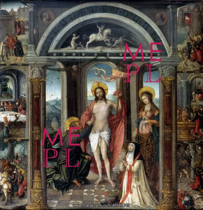 : Doubting Thomas putting hand into Christ's wounds : Doubting Thomas putting hand into Christ's wounds