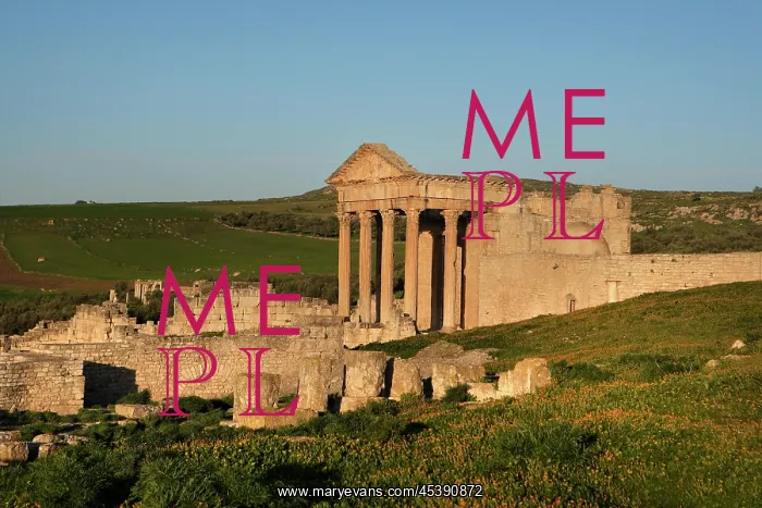 : Dougga. General view of the Roman Capitol, 2nd century : Dougga. General view of the Roman Capitol, 2nd century