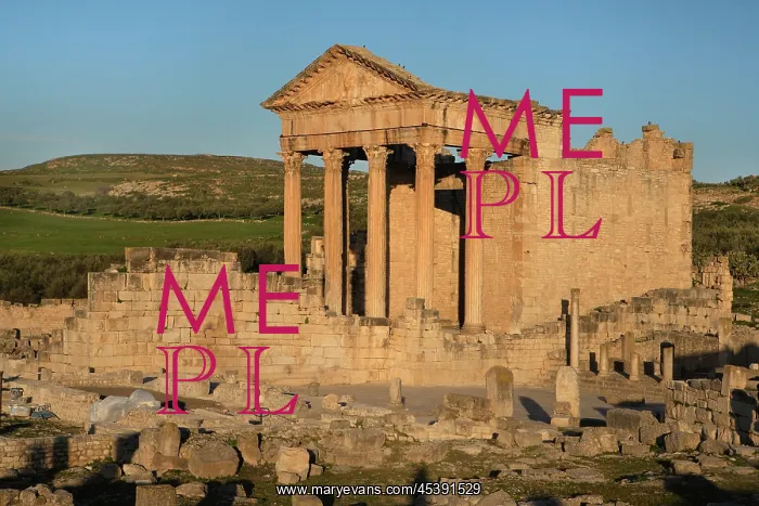 : Dougga. General view of the Roman Capitol, 2nd century : Dougga. General view of the Roman Capitol, 2nd century