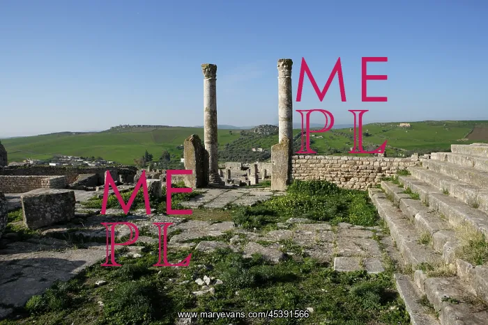 : Dougga. General view of the temple of Concorde, Frugifer : Dougga. General view of the temple of Concorde, Frugifer