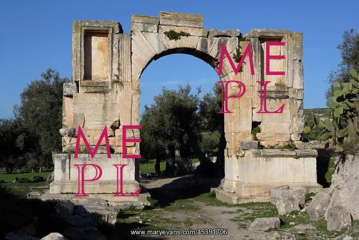 : Dougga. General view of the Arch of Alexander Severus : Dougga. General view of the Arch of Alexander Severus