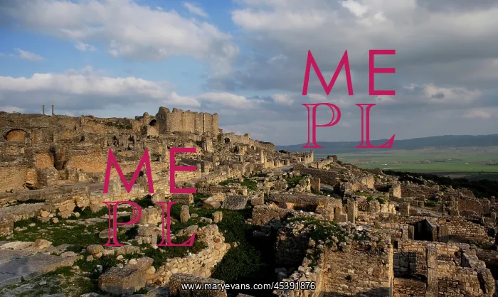 : Dougga. General view of south east Dougga, Tunisia : Dougga. General view of south east Dougga, Tunisia