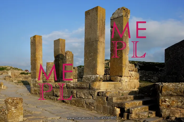 : Dougga. General view of the Temple of Pietas Augusta : Dougga. General view of the Temple of Pietas Augusta
