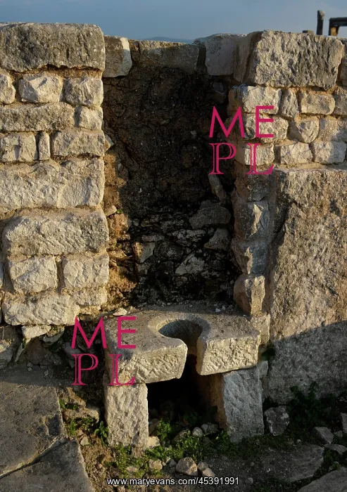 : Dougga. General view of a private lavatory, Dougga : Dougga. General view of a private lavatory, Dougga