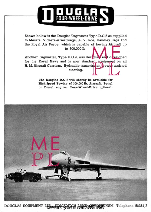 : Douglas Aircraft Tugs - Douglas Tugmaster : Douglas Aircraft Tugs - Douglas Tugmaster