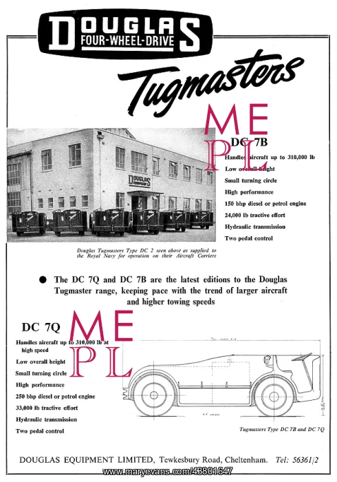 : Douglas Aircraft Tugs - Douglas Tugmaster : Douglas Aircraft Tugs - Douglas Tugmaster