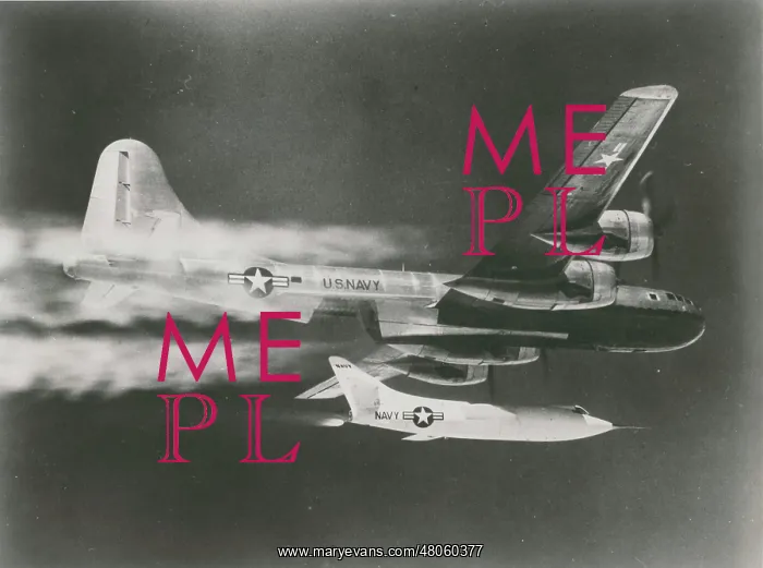 : A Douglas D-558-2 Skyrocket is launched from its Boeing B-29 : A Douglas D-558-2 Skyrocket is launched from its Boeing B-29