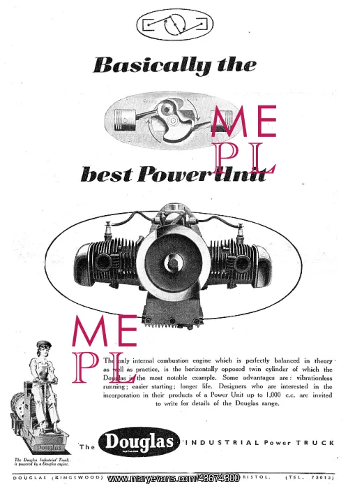 : Douglas Horizontally Opposed Engine : Douglas Horizontally Opposed Engine