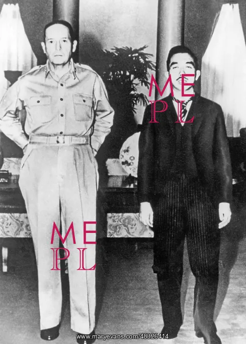: Douglas MacArthur and Hirohito, 1945 : Douglas MacArthur and Hirohito, 1945