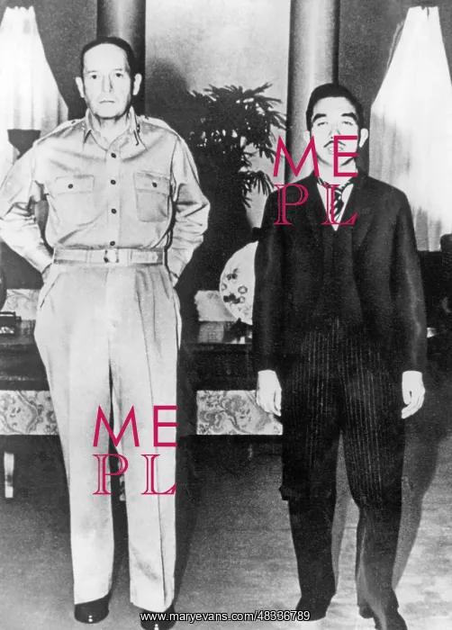 : Douglas MacArthur and Hirohito, 1945 : Douglas MacArthur and Hirohito, 1945