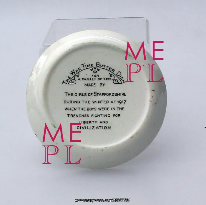 : Doulton & Co bone china butter dish : Doulton & Co bone china butter dish