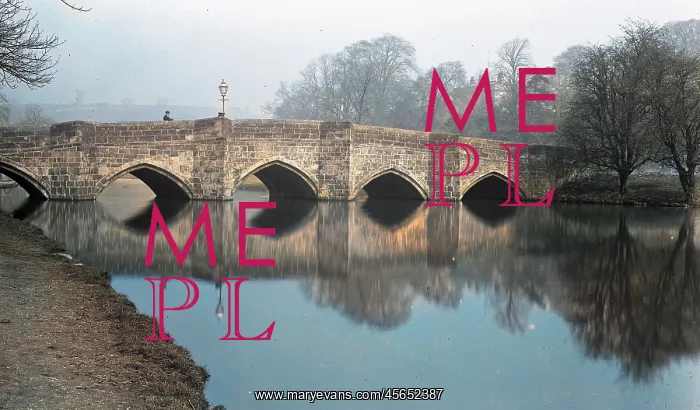 : Dovedale - the bridge over the River Wye : Dovedale - the bridge over the River Wye