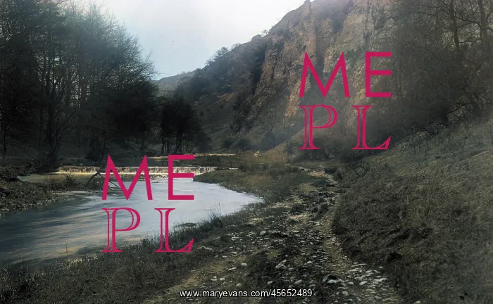  : Dovedale - river and waterfalls