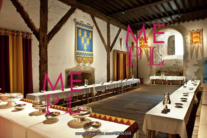  : Dover Castle, Kent. The Guest Hall found in the Great Tower