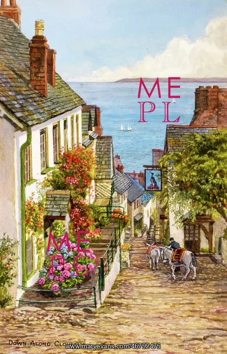: Down-Along, Clovelly, Devon : Down-Along, Clovelly, Devon
