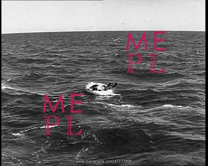 : Downed British Clinging To A Rubber Dinghy : Downed British Clinging To A Rubber Dinghy