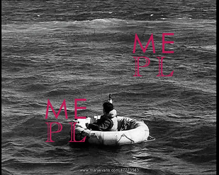 : Downed British Clinging To A Rubber Dinghy : Downed British Clinging To A Rubber Dinghy