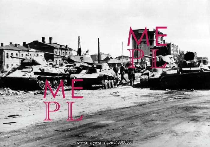 : Downed Soviet tanks on the Eastern Front, July 1942 : Downed Soviet tanks on the Eastern Front, July 1942