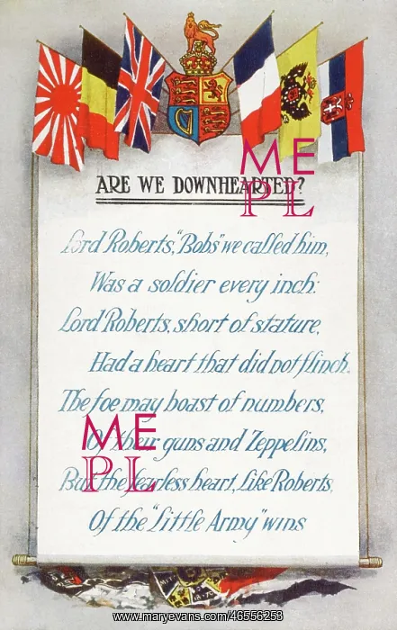 : Are We Downhearted? WWI postcard : Are We Downhearted? WWI postcard