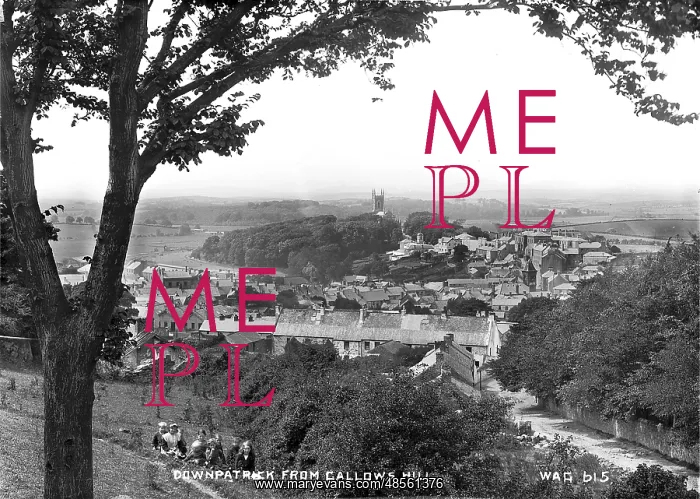 : Downpatrick from Gallows Hill : Downpatrick from Gallows Hill