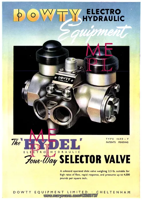 : Dowty Hydel Electro-Hydraulic Selector : Dowty Hydel Electro-Hydraulic Selector