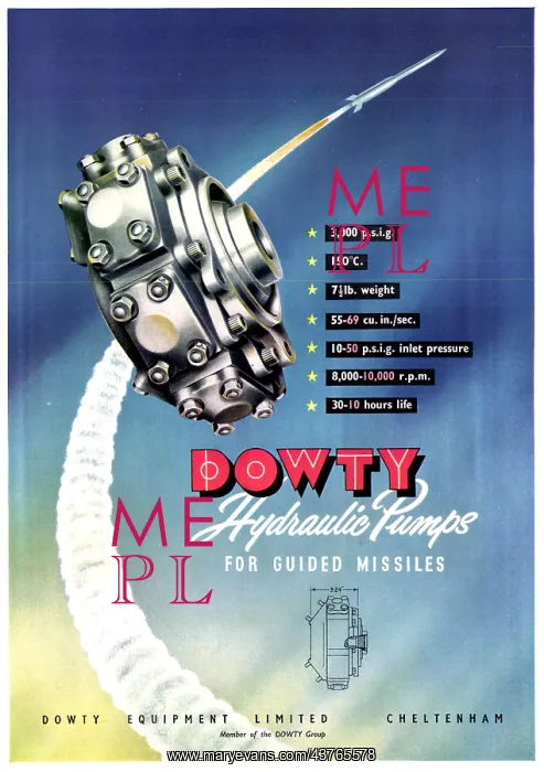 : Dowty Hydraulic Pumps For Guided Missiles : Dowty Hydraulic Pumps For Guided Missiles