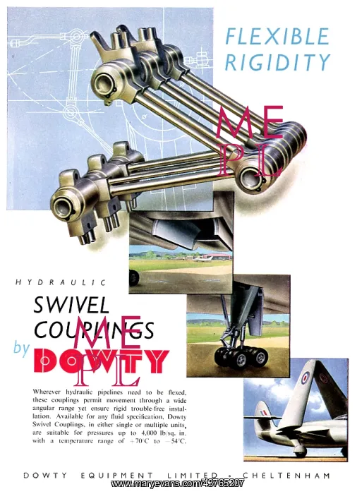 : Dowty Hydraulic Swivel Couplings : Dowty Hydraulic Swivel Couplings