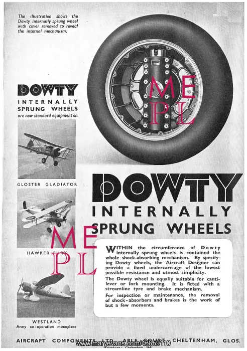 : Dowty Internally Sprung Wheels : Dowty Internally Sprung Wheels