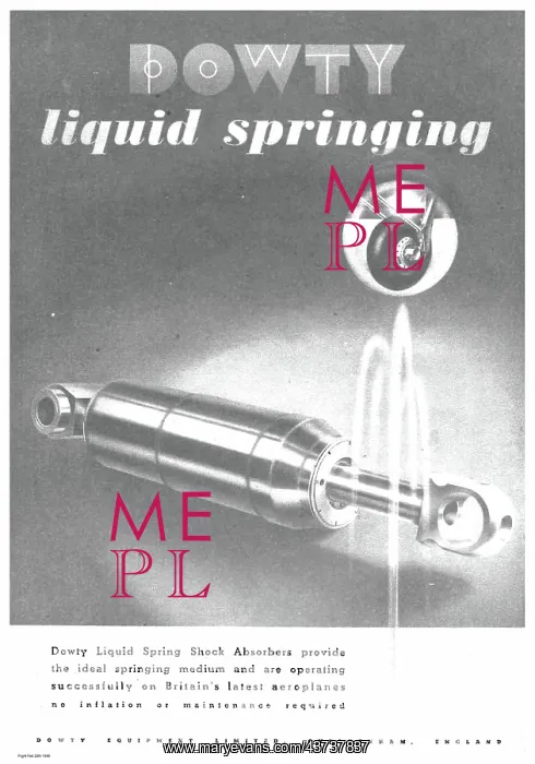 : Dowty Liquid Spring Shock Absorbers : Dowty Liquid Spring Shock Absorbers