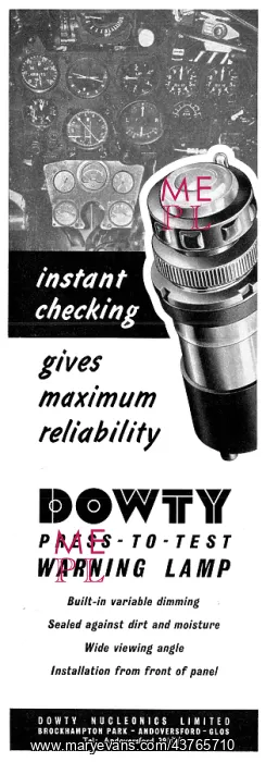  : Dowty Press-To-Test Warning Lamps