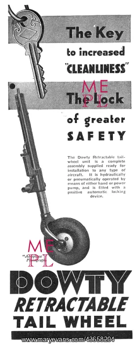 : Dowty Retractable Tail Wheel : Dowty Retractable Tail Wheel