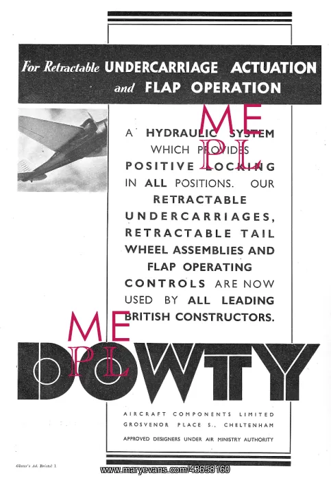 : Dowty Retractable Undercarriage Actuators : Dowty Retractable Undercarriage Actuators