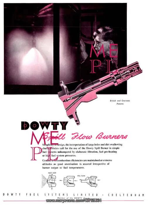 : Dowty Spill Flow Burners : Dowty Spill Flow Burners