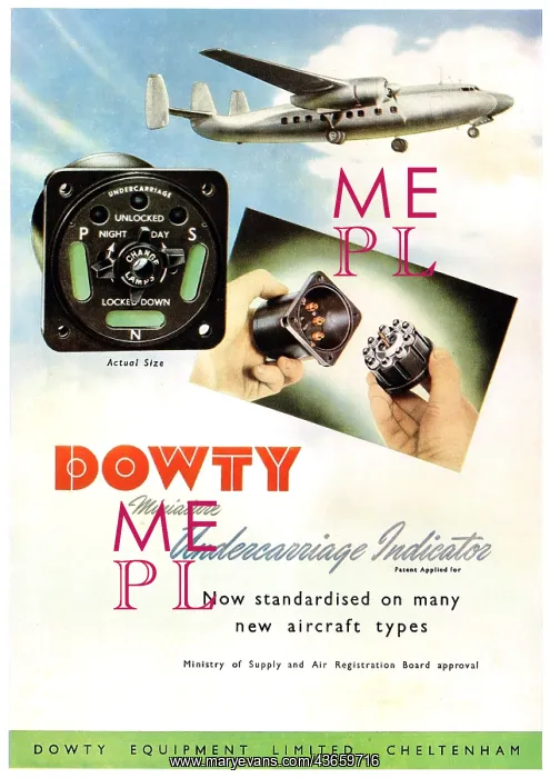 : Dowty Undercarraige Position Indicators : Dowty Undercarraige Position Indicators