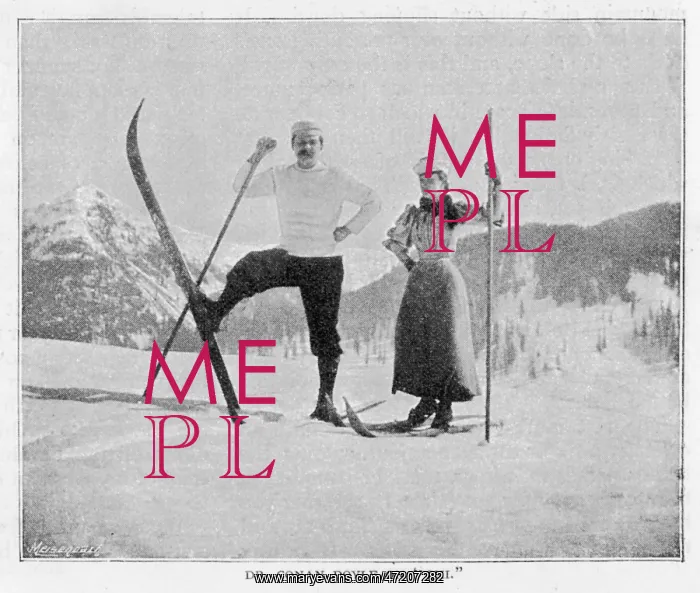 : Doyle - Skiing - Alps 1894 : Doyle - Skiing - Alps 1894