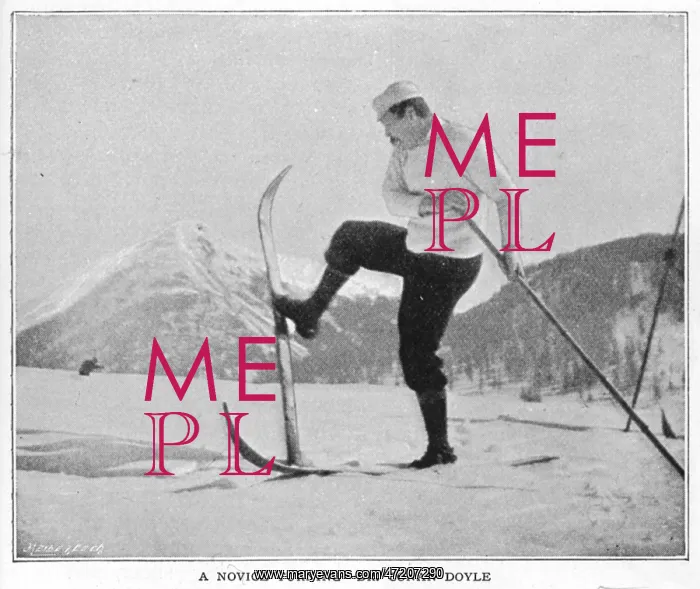 : Doyle - Skiing - Alps 1894 : Doyle - Skiing - Alps 1894