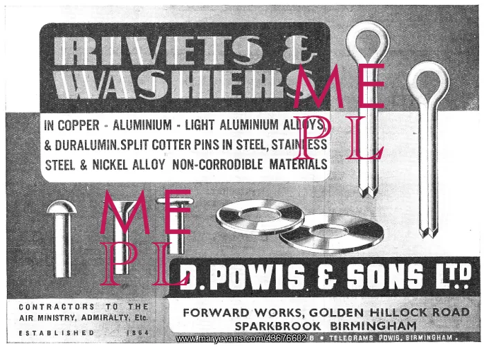 : D.Powis & Sons. Sparkbrook, Birmingham : D.Powis & Sons. Sparkbrook, Birmingham