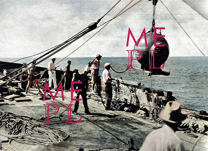 : Dr. Beebe's Bathysphere, August 1934 : Dr. Beebe's Bathysphere, August 1934