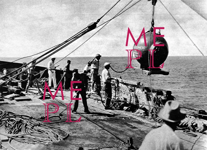 : Dr. Beebe's Bathysphere, August 1934 : Dr. Beebe's Bathysphere, August 1934