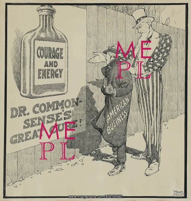 : Dr. Common-sense's great cure, Depression era : Dr. Common-sense's great cure, Depression era