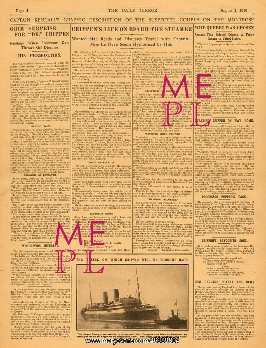 : Dr Crippen arrested : Dr Crippen arrested