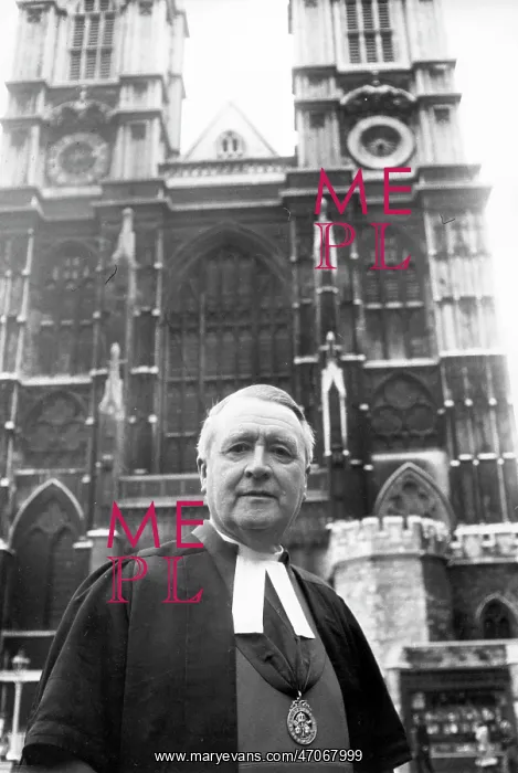 : Dr Eric Abbott, Dean of Westminster Abbey, London : Dr Eric Abbott, Dean of Westminster Abbey, London